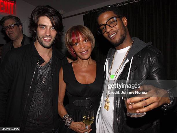 Jay Lyon, Sylvia Rhone and Kid Cudi attend Norwood on April 30, 2009 in New York City.