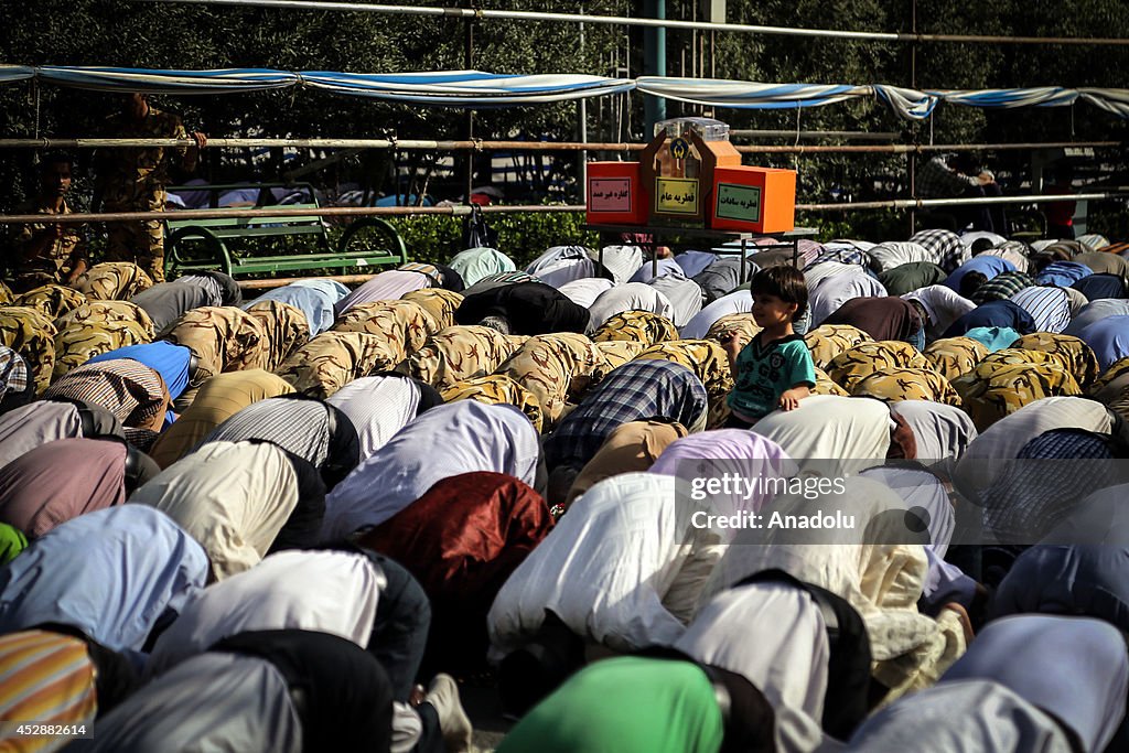 Eid al-Fitr prayer in Iran