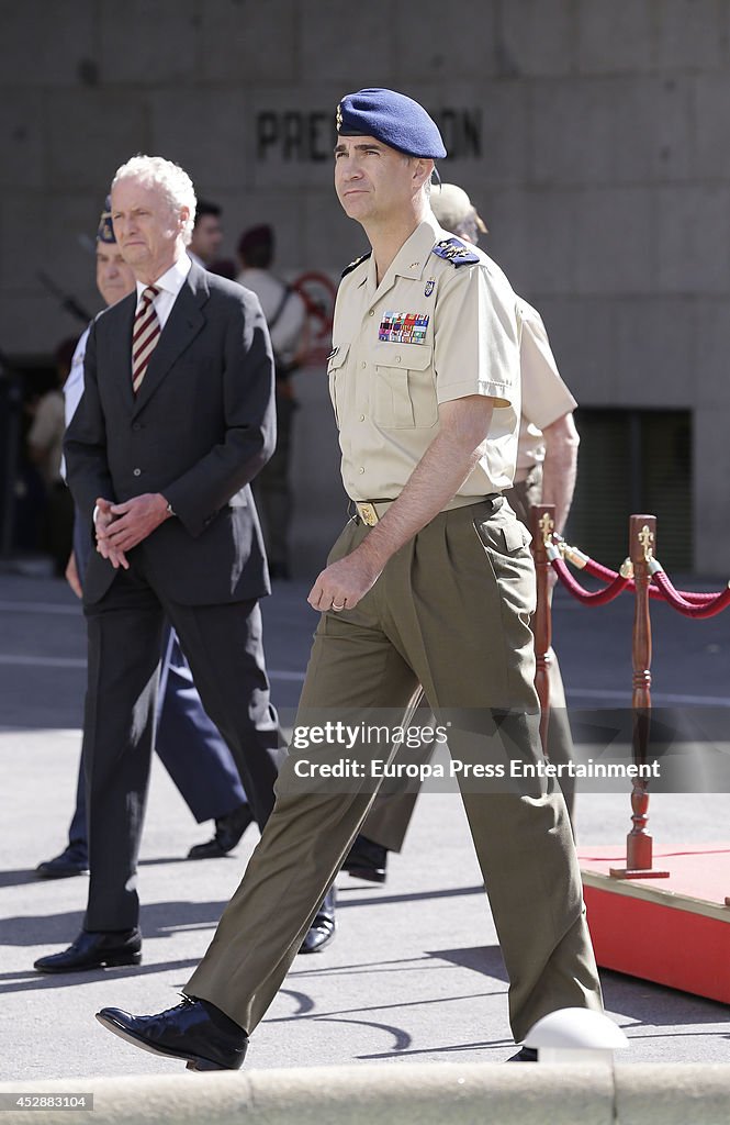 King Felipe VI Of Spain Attends Defense State