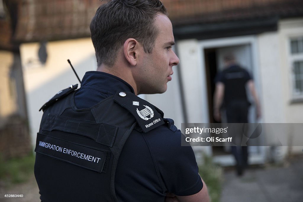 Prime Minister David Cameron and Home Secretary Theresa May Visit Slough