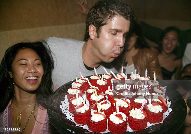 Joyce Sevilla and Chris Stern during Chris Stern of Bad Boy's Birthday Party at Suede in New York City, New York, United States.