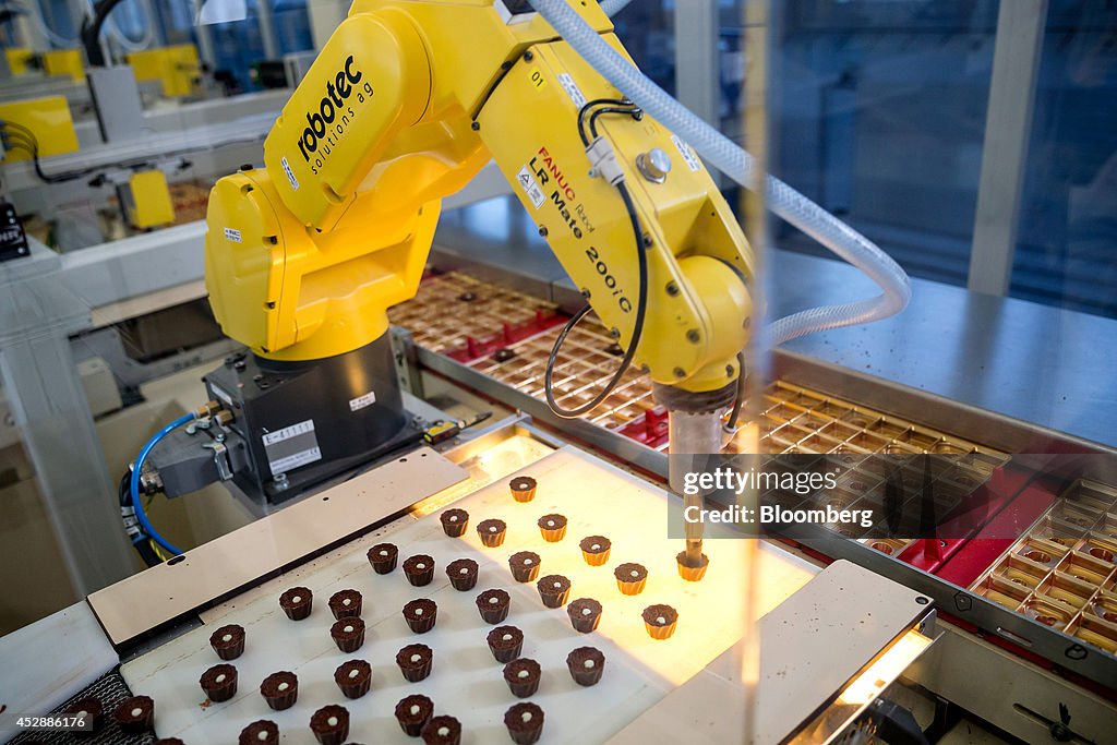 Chocolate Confectionary Manufacture At The Lindt &Spruengli AG Factory