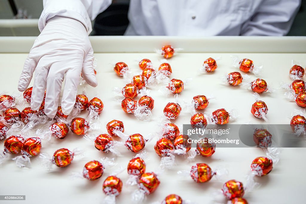 Chocolate Confectionary Manufacture At The Lindt &Spruengli AG Factory