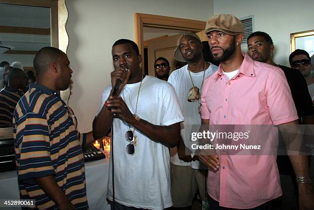 Consequence, Kanye West, GLC and Common during Power Summit - September 30, 2005 at Westin Hotel in Freeport, Bahamas.