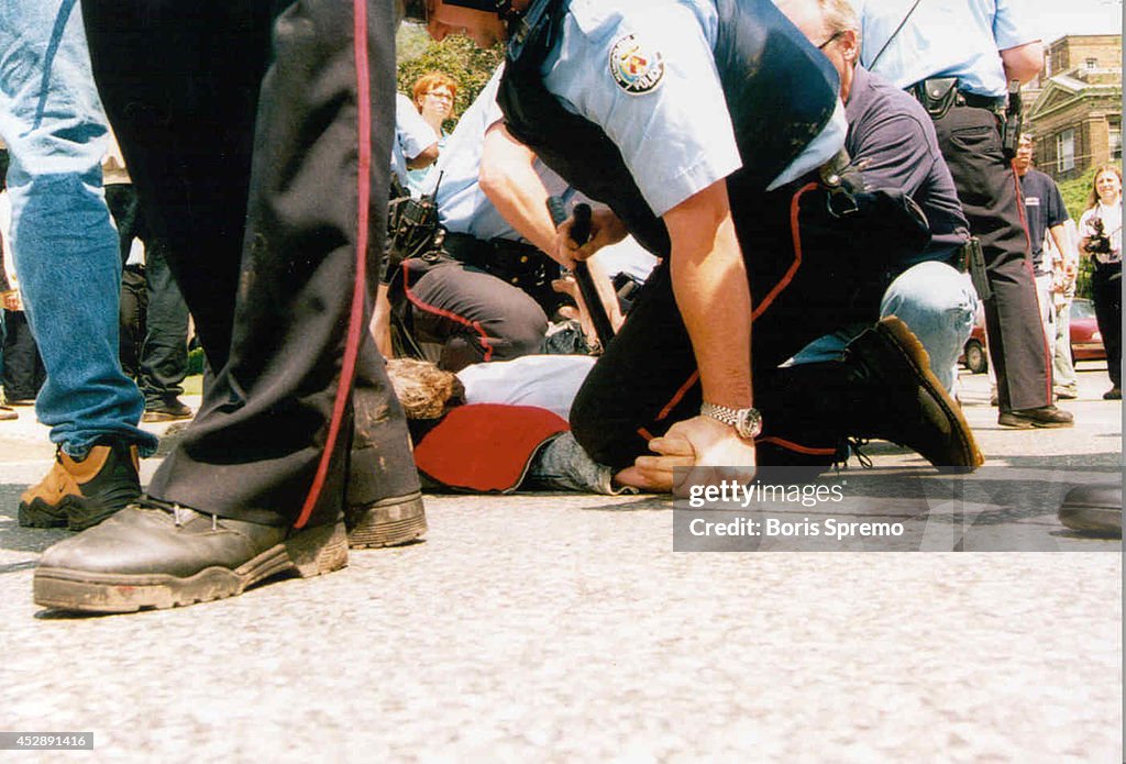 Riot at Queen's Park Anti-poverty march erupts in violence.