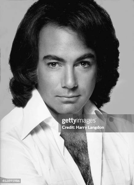 Singer Neil Diamond poses for a portrait in 1980 in Los Angeles, California.