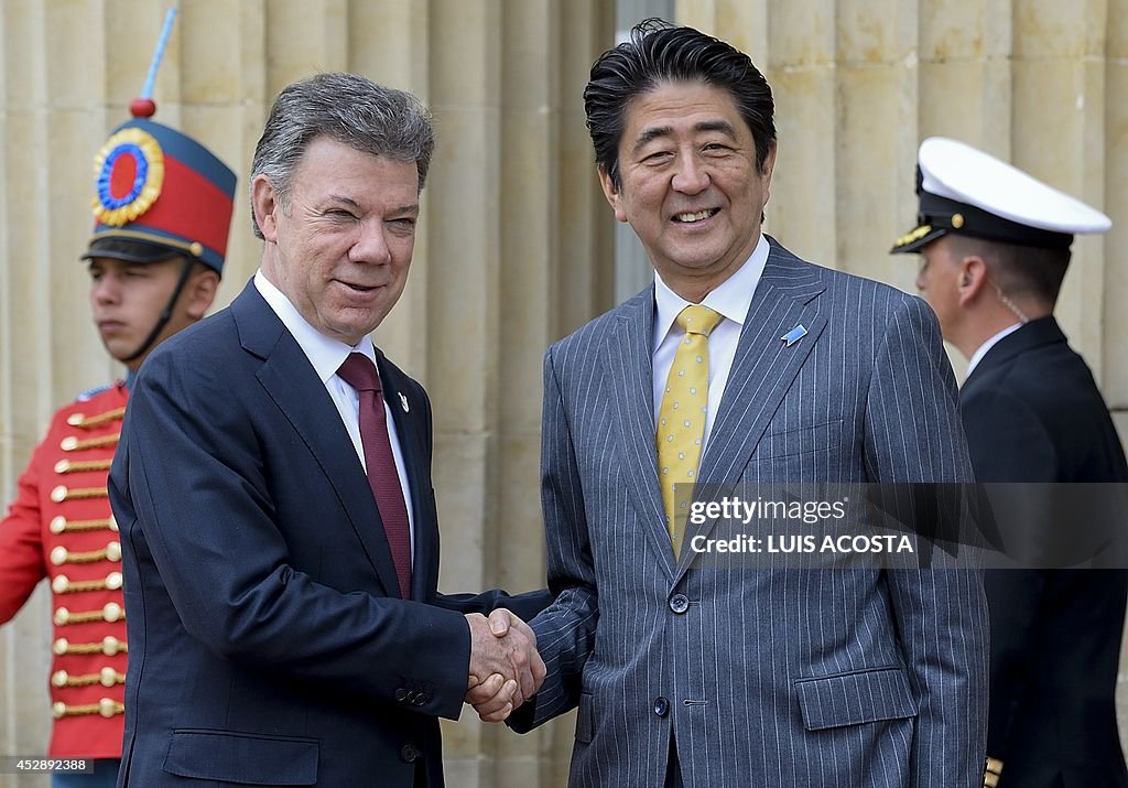 COLOMBIA-JAPAN-SANTOS-ABE