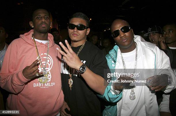 Fabolous, Aztek and Young Jeezy during NBA Players Association Gala - February 18, 2006 at Houston Convention Center in Houston, Texas, United States.