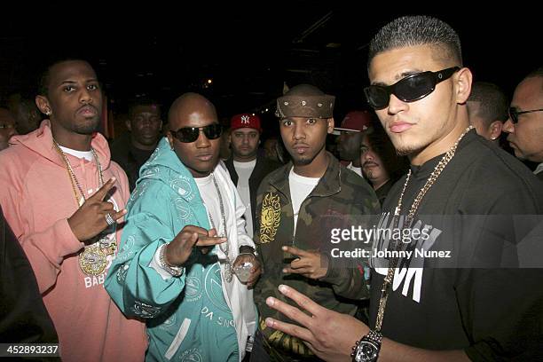 Fabolous, Young Jeezy, Juelz Santana and Aztek during NBA Players Association Gala - February 18, 2006 at Houston Convention Center in Houston,...