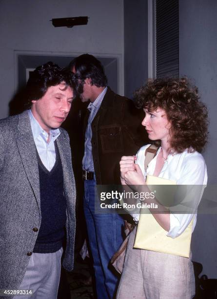 Actor Robert Walden and actress Linda Kelsey attend the Alliance for Survival Benefit on February 19, 1981 at the Wilshire Theatre in Beverly Hills,...