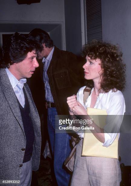 Actor Robert Walden and actress Linda Kelsey attend the Alliance for Survival Benefit on February 19, 1981 at the Wilshire Theatre in Beverly Hills,...