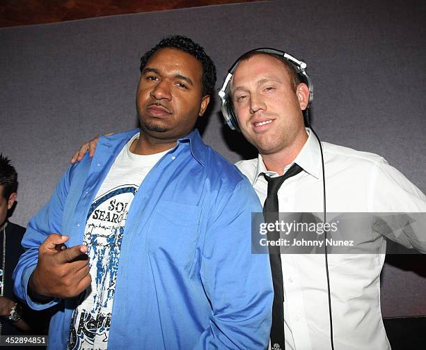 Suss One of Power 105.1 FM and DJ Dirty Hand attend Jessica Gomes' birthday party at Tenjune on September 20, 2008 in New York City.