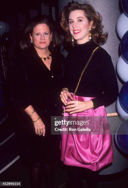 Public relations Anne Keating and Lauren "Cindy" Roncetti attend Rod Stewart in Concert: "Vagabond Heart" Tour on January 27, 1992 at Madison Square...