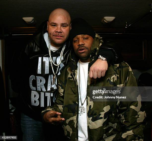 Fat Joe and Damon Dash during Fat Joe So Much More Video Shoot - Day 2 at Arlene's Grocery in New York City, New York, United States.