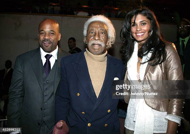 Damon Dash, Gordon Parks and Rachel Roy during FAX Honors Gordon Parks and Damon Dash at FIT College in New York City, New York, United States.