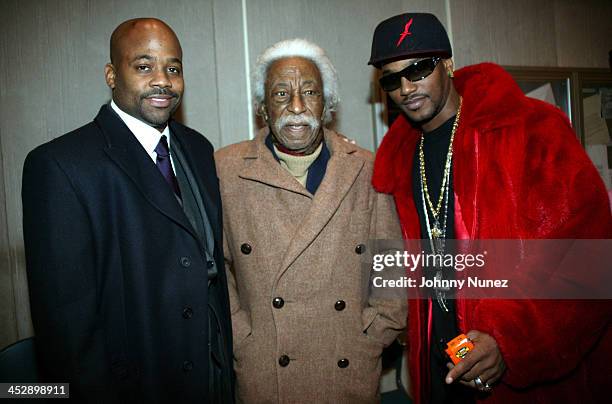 Damon Dash, Gordon Parks and Camron during FAX Honors Gordon Parks and Damon Dash at FIT College in New York City, New York, United States.