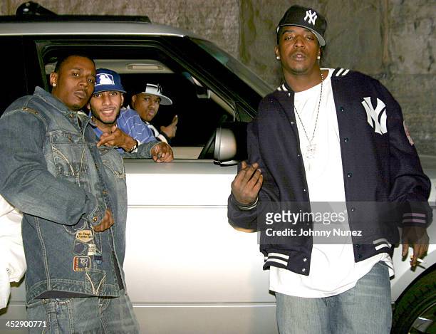 Cross, Swizz Beatz and Infraed during Ja Rule Video Shoot - New York - October 12, 2004 at 135th 12th Avenue in New York City, New York, United...