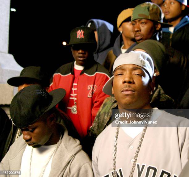 Black Tah, Havoc and Ja Rule during Ja Rule Video Shoot - New York - October 12, 2004 at 135th 12th Avenue in New York City, New York, United States.