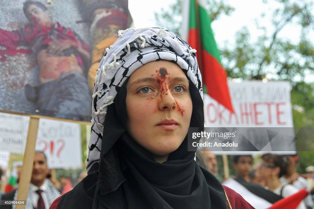 Palestinians in Bulgaria protest Israeli attacks on Gaza