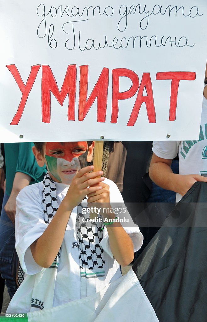 Palestinians in Bulgaria protest Israeli attacks on Gaza