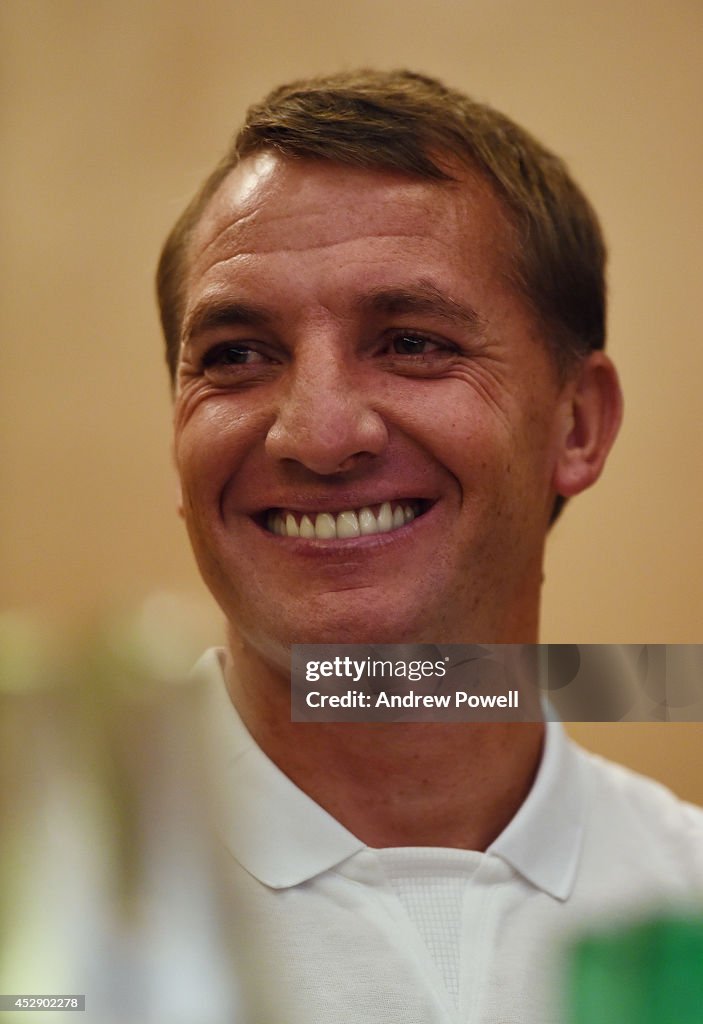 Brendan Rodgers And Kolo Toure Hold Liverpool FC Press Conference In New York City