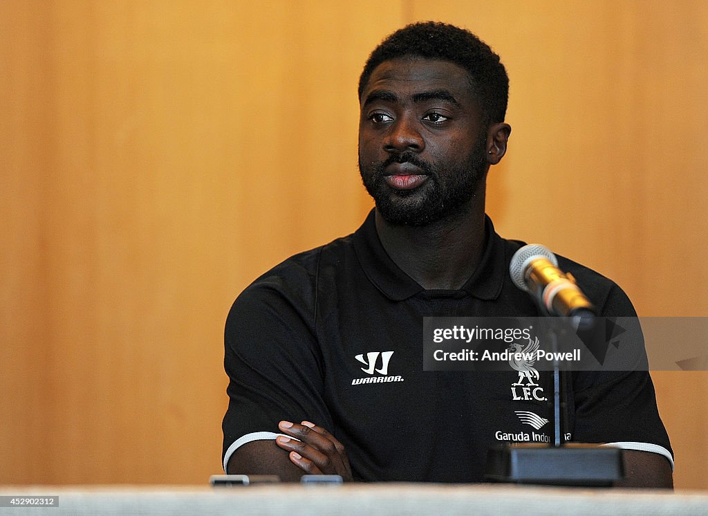 Brendan Rodgers And Kolo Toure Hold Liverpool FC Press Conference In New York City