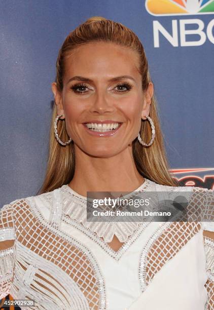 Heidi Klum attends the "America's Got Talent" Season 9 pre show red carpet event at Radio City Music Hall on July 29, 2014 in New York City.
