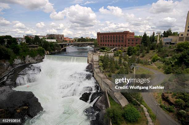 Washington State, Spokane, Riverfront Park, Spokane River, Spokane Falls Skyride.