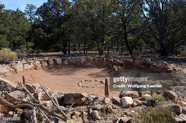 Arizona, Grand Canyon National Park, South Rim, TUSAYAN Ruins, Anasazi Village Dating Back To The Late 1100s.