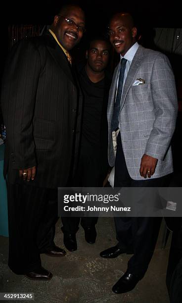Marvin Winans, Rodney Jerkins and Stephon Murbury attends BeBe Winans' 45th Birthday Celebration on September 17, 2007 in New York City, New York