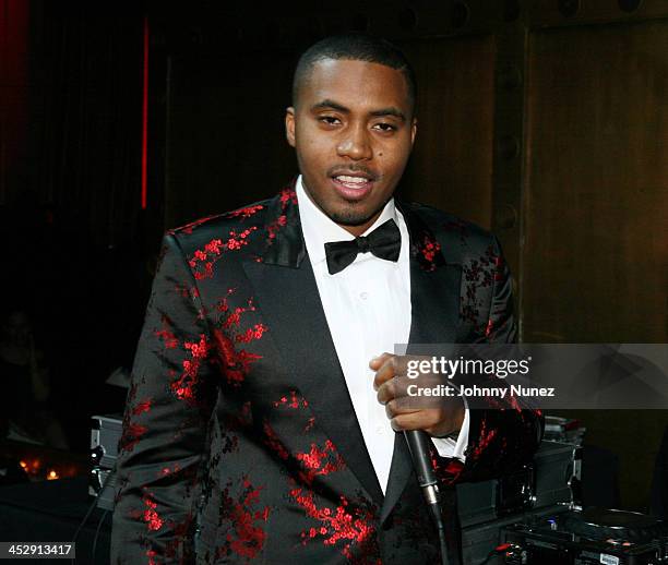 Nas during Nas Celebrates His New Album Hip Hop is Dead At His Black & White Ball - December 18, 2006 at Capital in New York City, New York, United...