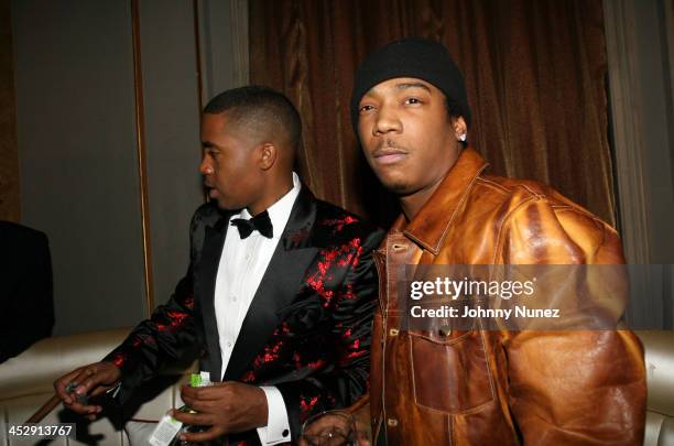 Nas and Ja Rule during Nas Celebrates His New Album Hip Hop is Dead At His Black & White Ball - December 18, 2006 at Capital in New York City, New...