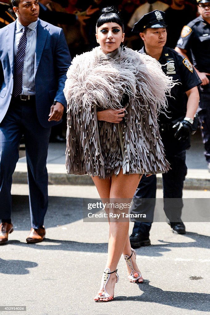 Celebrity Sightings In New York City - July 29, 2014