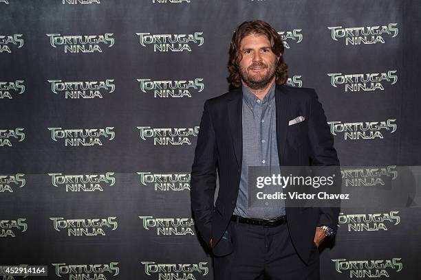 Director Jonathan Liebesman attends the Latin American Premiere of Paramount Pictures' 'Teenage Mutant Ninja Turtles' at Cinepolis Acoxpa, on July...