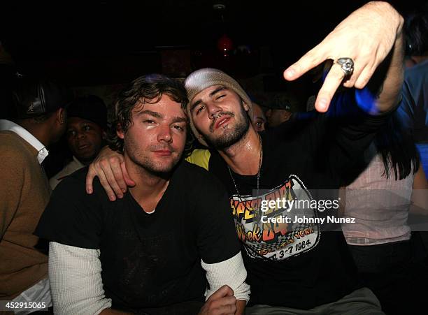 Christopher Meyers and Adam Lavorgna during Bow Wow The Price of Fame Album Release Party Hosted By Bow Wow and The Distinguished Group - December...