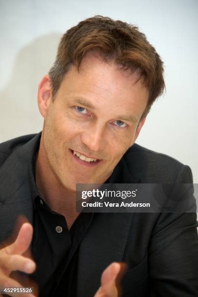 Stephen Moyer at the "True Blood" Press Conference at the Four Seasons Hotel on July 28, 2014 in Beverly Hills, California.