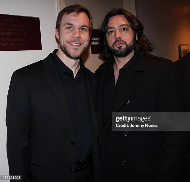 Matthew Osifchin and Antonio Gandia attend the Oh My Son Opera hosted by Marcos Galvany Productions at Carnegie Hall on April 10, 2010 in New York...