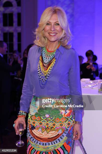 Kerri Anne-Kennerley poses after the David Jones Spring/Summer 2014 Collection Launch at David Jones Elizabeth Street Store on July 30, 2014 in...