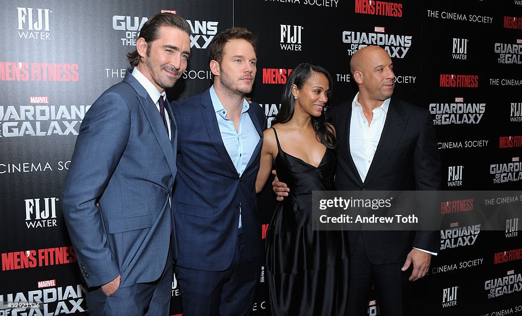 The Cinema Society With Men's Fitness & FIJI Water Host A Screening Of "Guardians of the Galaxy"