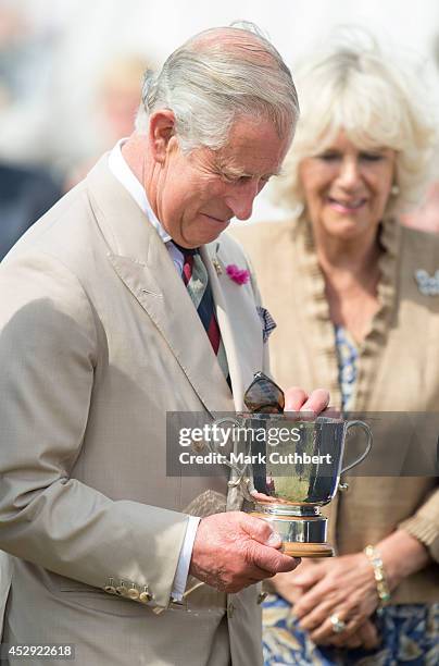 Prince Charles, Prince of Wales and Camilla, Duchess of Cornwall attend the Sandringham Flower Show at Sandringham on July 29, 2014 in King's Lynn,...