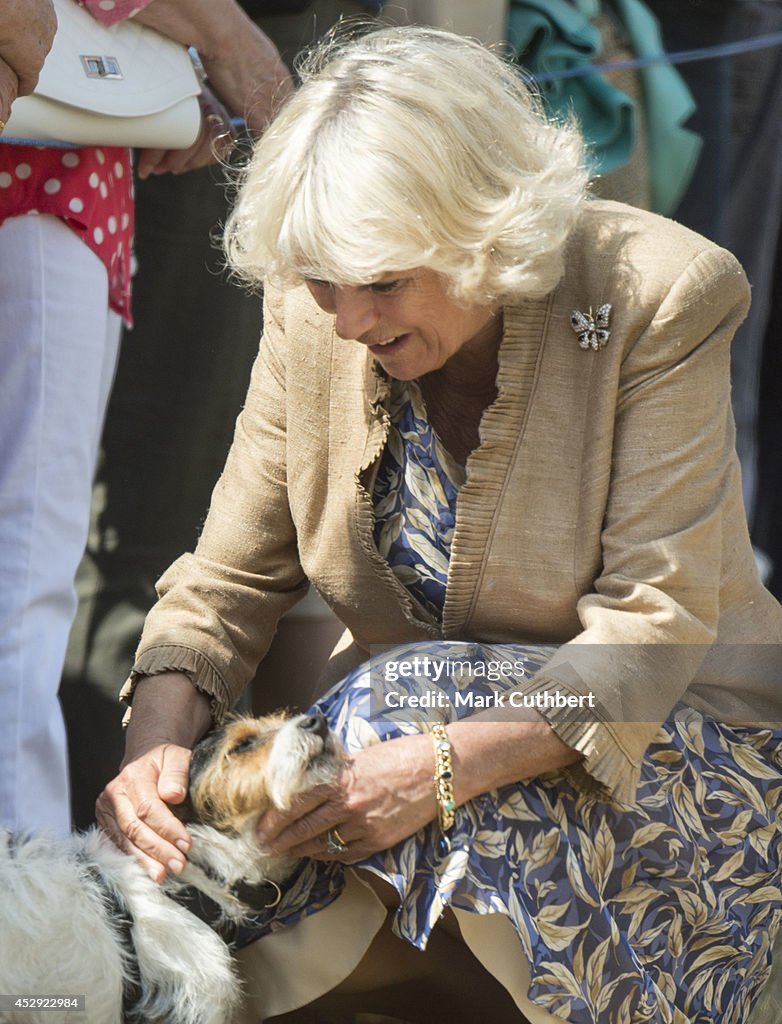 The Prince Of Wales And The Duchess of Cornwall visit Sandringham Flower Show