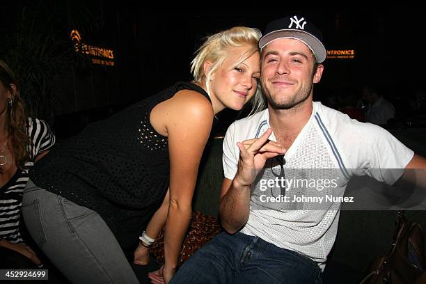 Kaycee Flinn and Jon Abrahams during Plantronics Fall 2006 Line Up Party at Stereo in New York City, New York, United States.