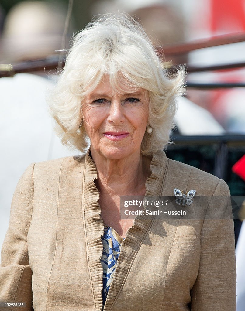 Prince Charles And The Duchess of Cornwall visit Sandringham Flower Show