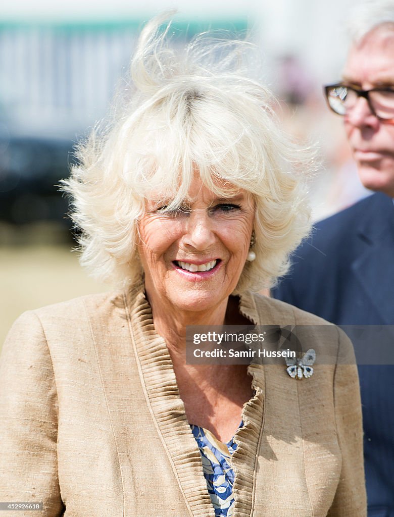 Prince Charles And The Duchess of Cornwall visit Sandringham Flower Show
