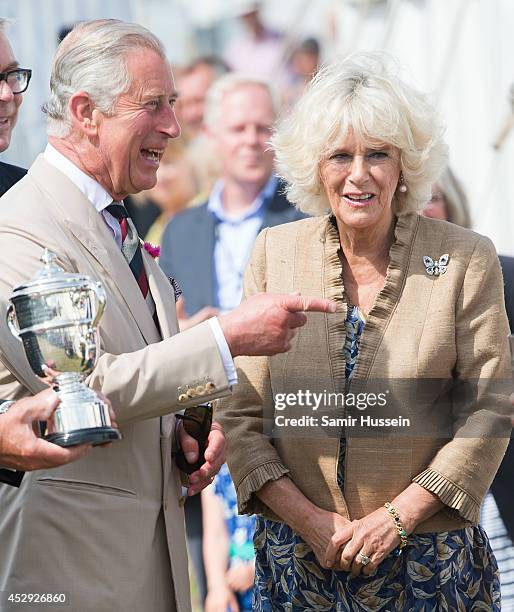 Prince Charles, Prince of Wales and Camilla, Duchess of Cornwall attend Sandringham Flower Show on July 30, 2014 in Sandringham, England.