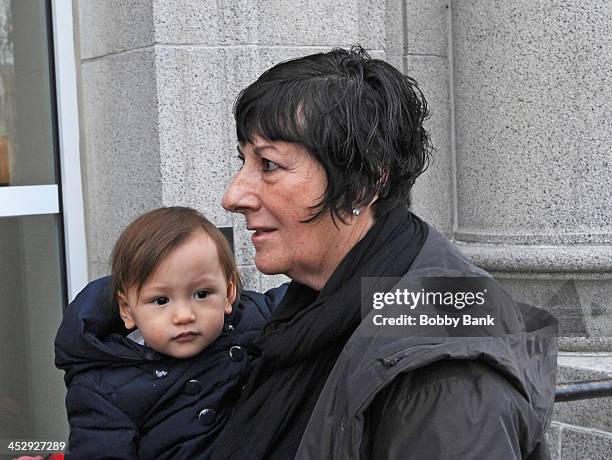 Leta Gandolfini and Liliana Ruth Gandolfini attend the James Gandolfini Street Naming Ceremony on December 1, 2013 in Park Ridge, New Jersey.