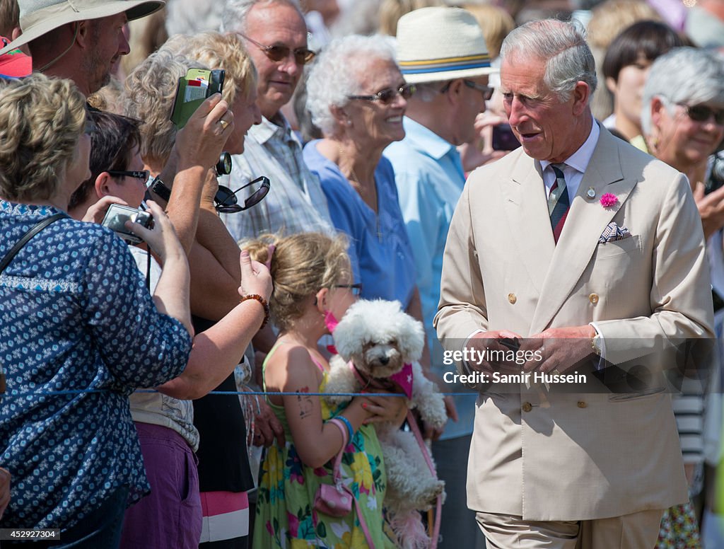 Prince Charles And The Duchess of Cornwall visit Sandringham Flower Show