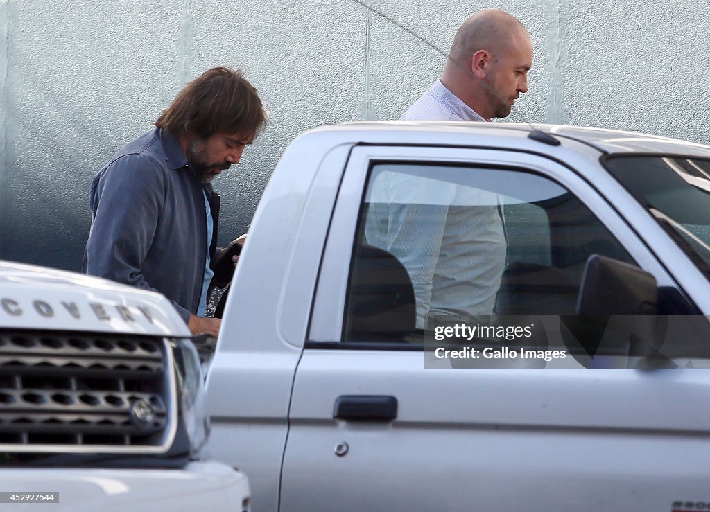 Charlize Theron and Javier Bardem  in Cape Town