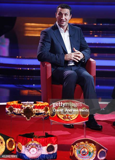 Wladimir Klitschko attends the '2013! Menschen, Bilder, Emotionen' - RTL-Jahresrueckblick on December 1, 2013 in Huerth near Cologne, Germany.