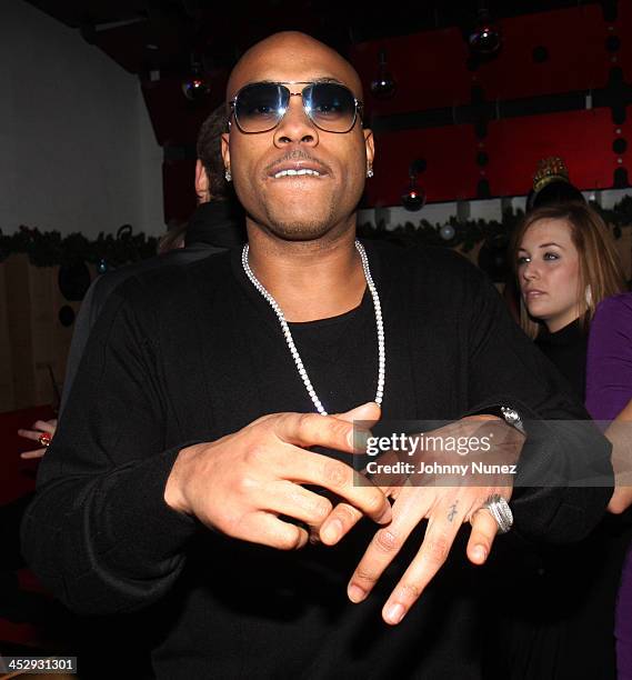 Mario Winans attends the Maxim Sirius' Covino N Rich Show New Years Eve 2009 event at POP Lounge on December 31, 2008 in New York City.